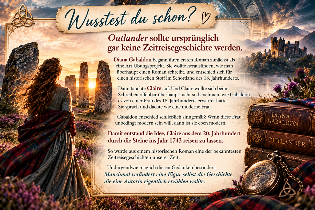 Bild - Wusstest du schon - in Outlander - wie Outländer zu einer Zeitreise Geschichte wurde. 